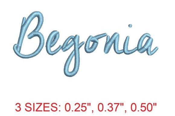 Begonia Embroidery Font: A Seasonal Design Review