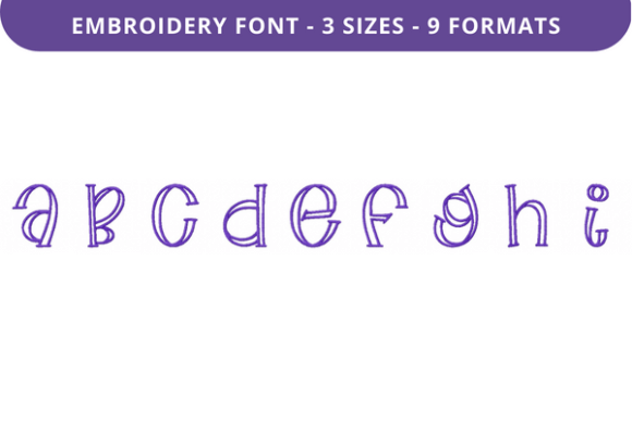 Flat Alfredo Font A to I: Embroidery Review