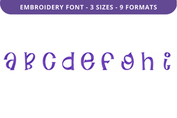 Flat Alfredo Font Uppercase A to I Review