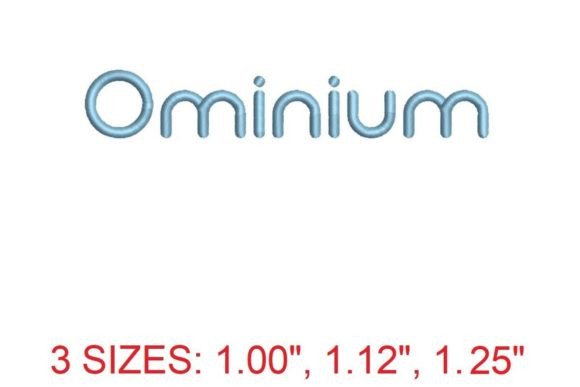 Ominium Embroidery Font: A Craft Fair Review