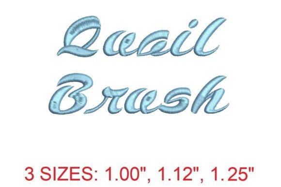 Quail Brush Font: A Designer’s Stitch Test