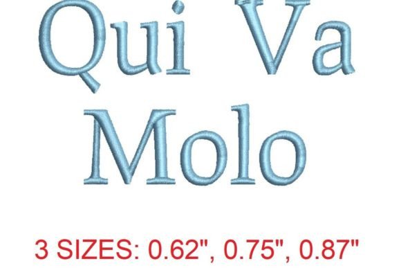 Qui Va Molo Font: A Designer’s Stitch Test