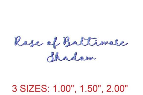 Rose of Baltimore Shadow Font: Boutique Apparel Review