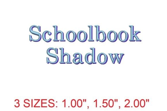 Schoolbook Shadow Font: A Seasonal Embroidery Review