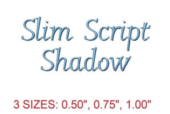 Slim Script Shadow Font: An Embroidery Review