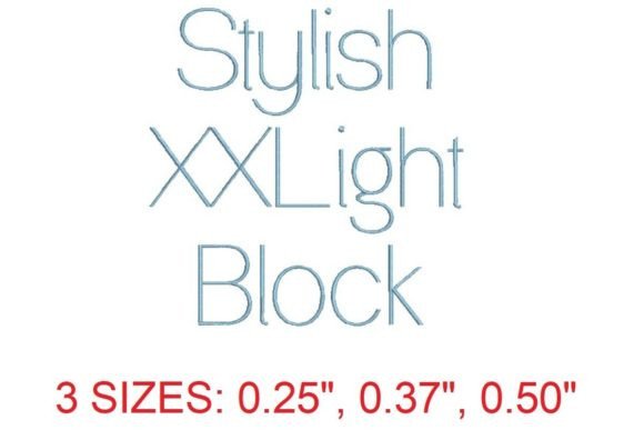 Stylish XXLight Block Font Review