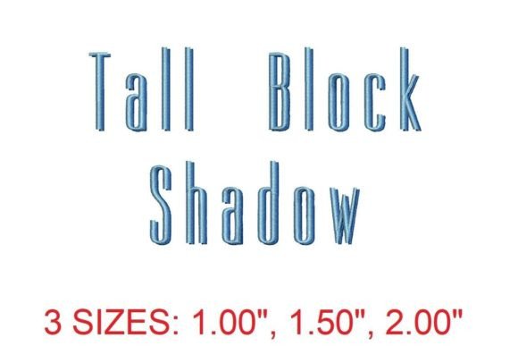Tall Block Shadow Font: A Seasonal Embroidery Review
